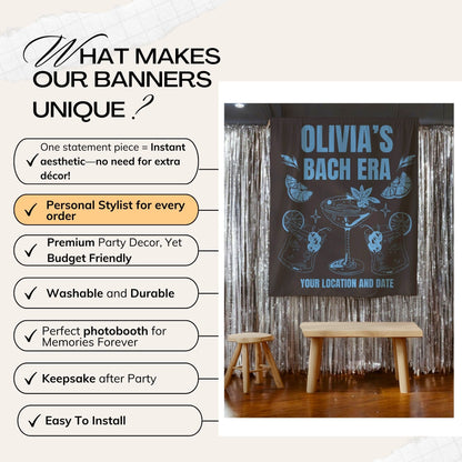 Cocktail Bach Party Banners– Custom Bach Décor | #22