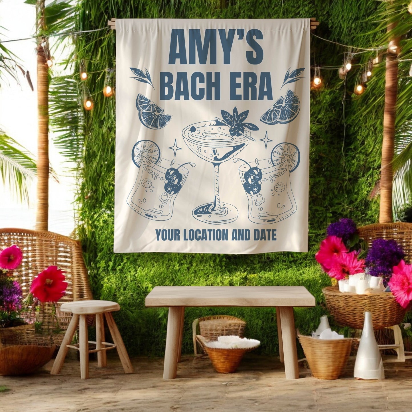 Cocktail Bach Party Banners– Custom Bach Décor | #22
