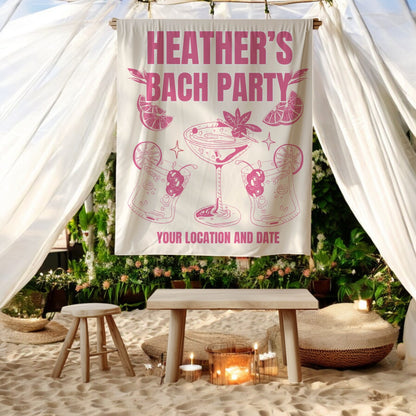 Cocktail Bach Party Banners– Custom Bach Décor | #22