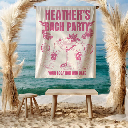 Cocktail Bach Party Banners– Custom Bach Décor | #22