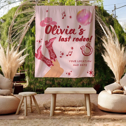 Pink Western and Country bachelorette– Custom Bach Décor | #23