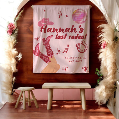 Pink Western and Country bachelorette– Custom Bach Décor | #23