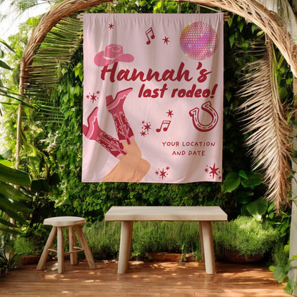 Pink Western and Country bachelorette– Custom Bach Décor | #23