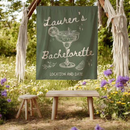 Cocktail Bachelorette Banner– Custom Bach Décor | #24