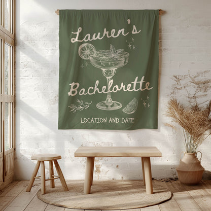 Cocktail Bachelorette Banner– Custom Bach Décor | #24