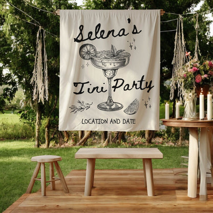 Cocktail Bachelorette Banner– Custom Bach Décor | #24
