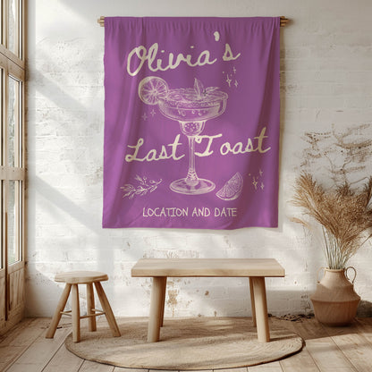 Cocktail Bachelorette Banner– Custom Bach Décor | #24