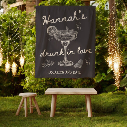 Cocktail Bachelorette Banner– Custom Bach Décor | #24