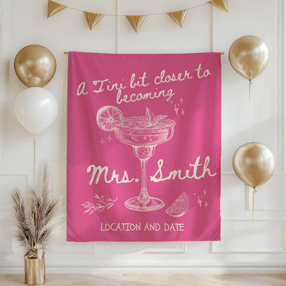 Cocktail Bachelorette Banner– Custom Bach Décor | #24