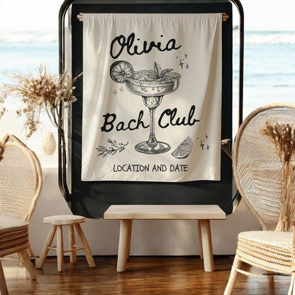 Cocktail Bachelorette Banner– Custom Bach Décor | #24