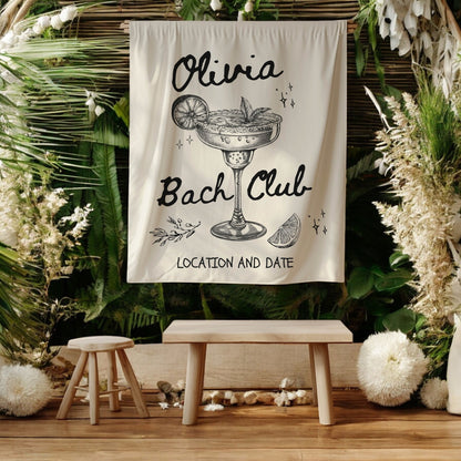 Cocktail Bachelorette Banner– Custom Bach Décor | #24