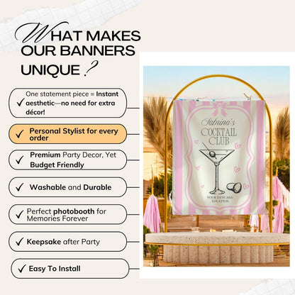 Trendy Mix theme Bachelorette Banner – Custom Bach Décor | #30