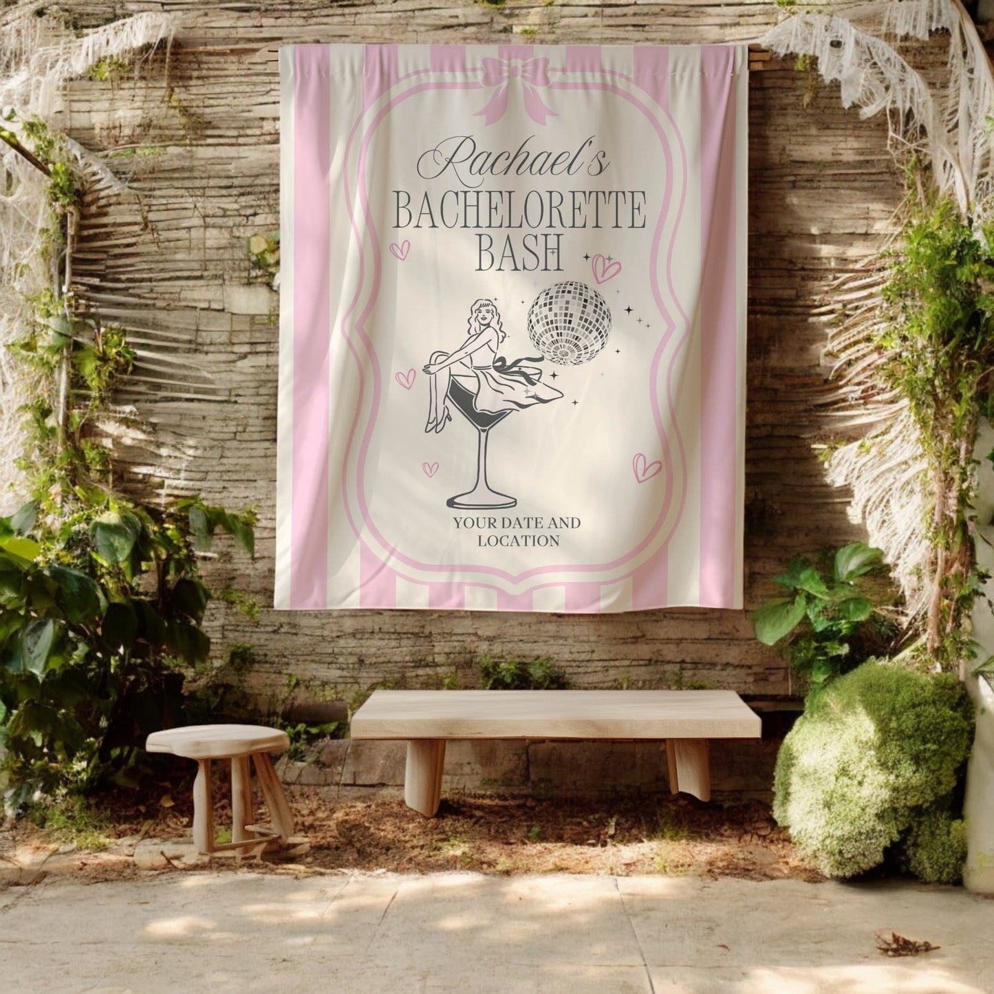Trendy Mix theme Bachelorette Banner – Custom Bach Décor | #30