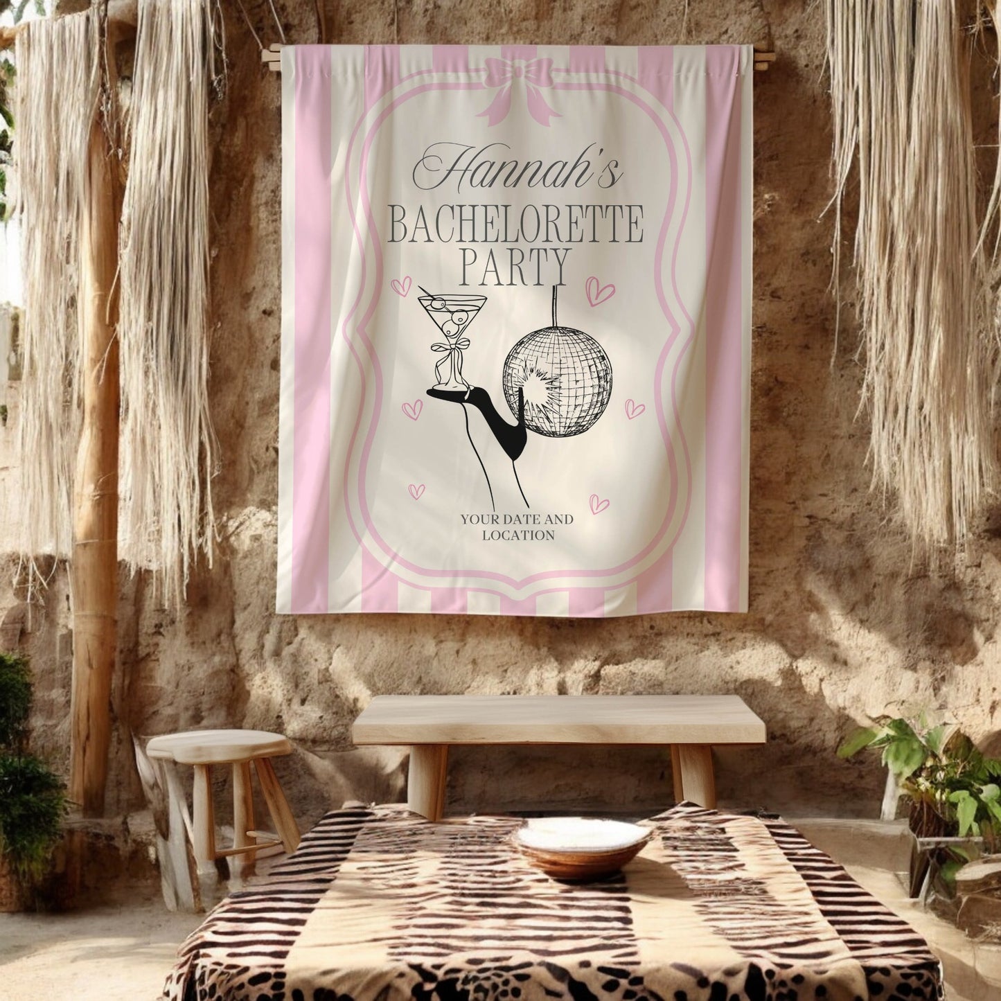 Trendy Mix theme Bachelorette Banner – Custom Bach Décor | #30