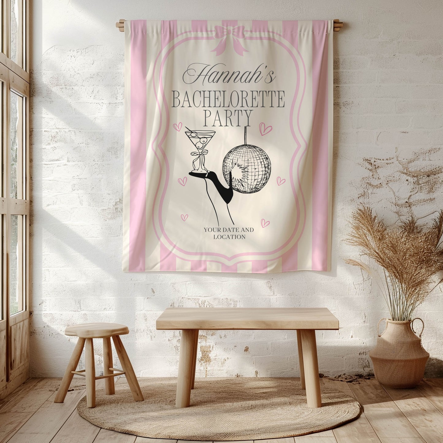 Trendy Mix theme Bachelorette Banner – Custom Bach Décor | #30