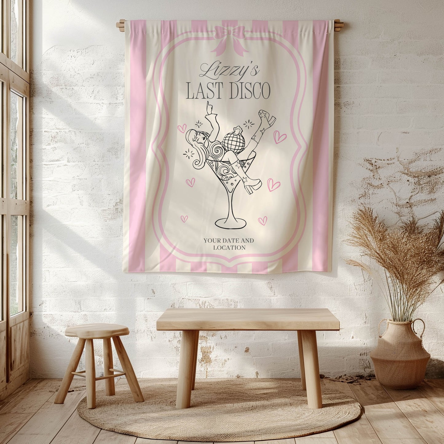 Trendy Mix theme Bachelorette Banner – Custom Bach Décor | #30