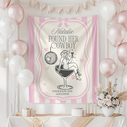 Last Rodeo Bachelorette Banner – Personalized Western Bach Weekend Sign, Rustic Cowgirl Bridal Party Décor, Country Wedding Celebration.