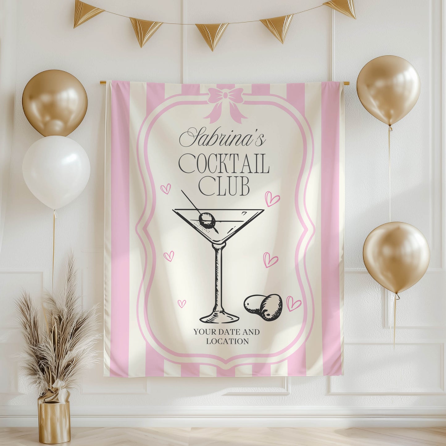 Trendy Mix theme Bachelorette Banner – Custom Bach Décor | #30