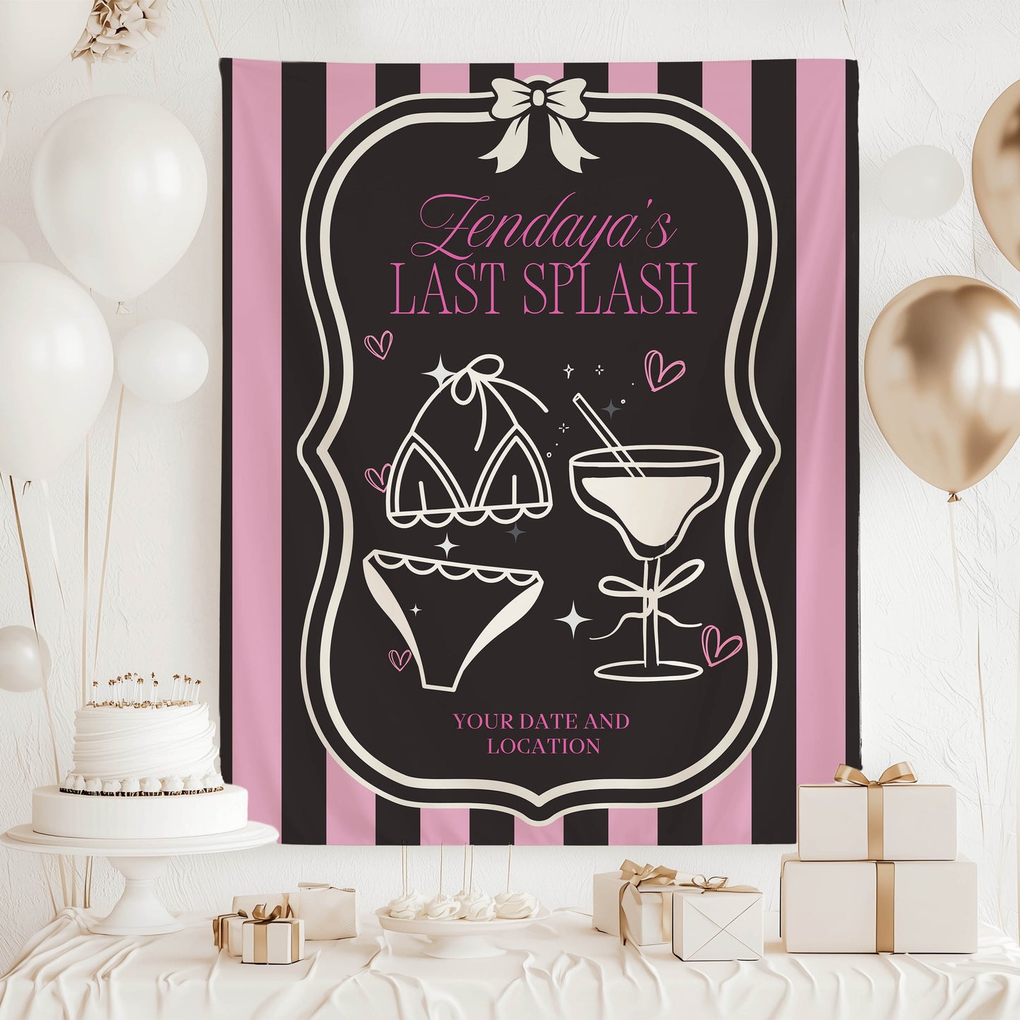 Disco Cowgirl Banner– Custom Bach Décor | #31