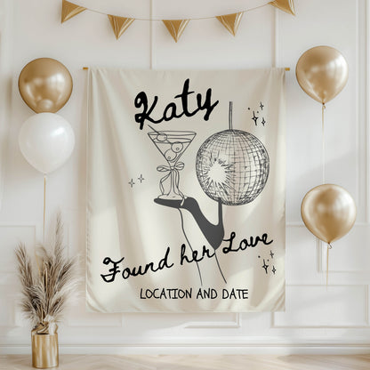 Trendy Bachelorette Banner-– Custom Bach Décor | #32