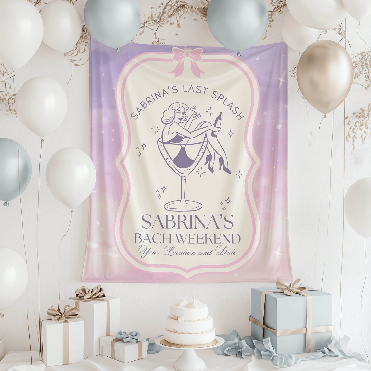 Elegant Party Banner- Bach Era Banner– Custom Bach Décor-Mix themes | #33