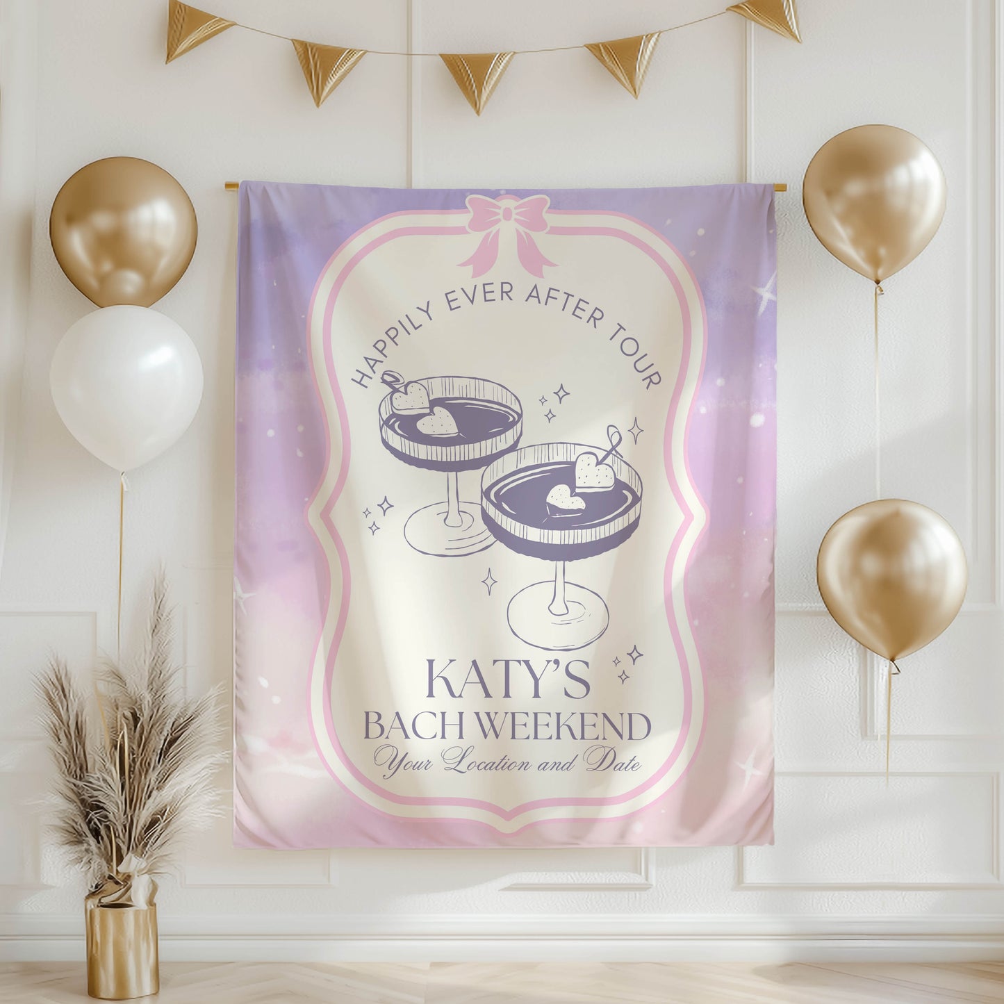 Elegant Party Banner- Bach Era Banner– Custom Bach Décor-Mix themes | #33