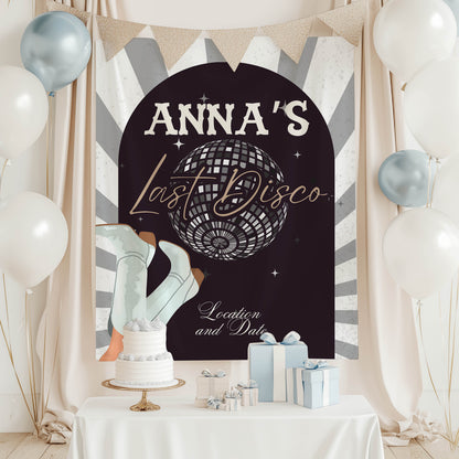 Disco Bachelorette Banner -Casino Bach Party – Custom Bach Décor | #34