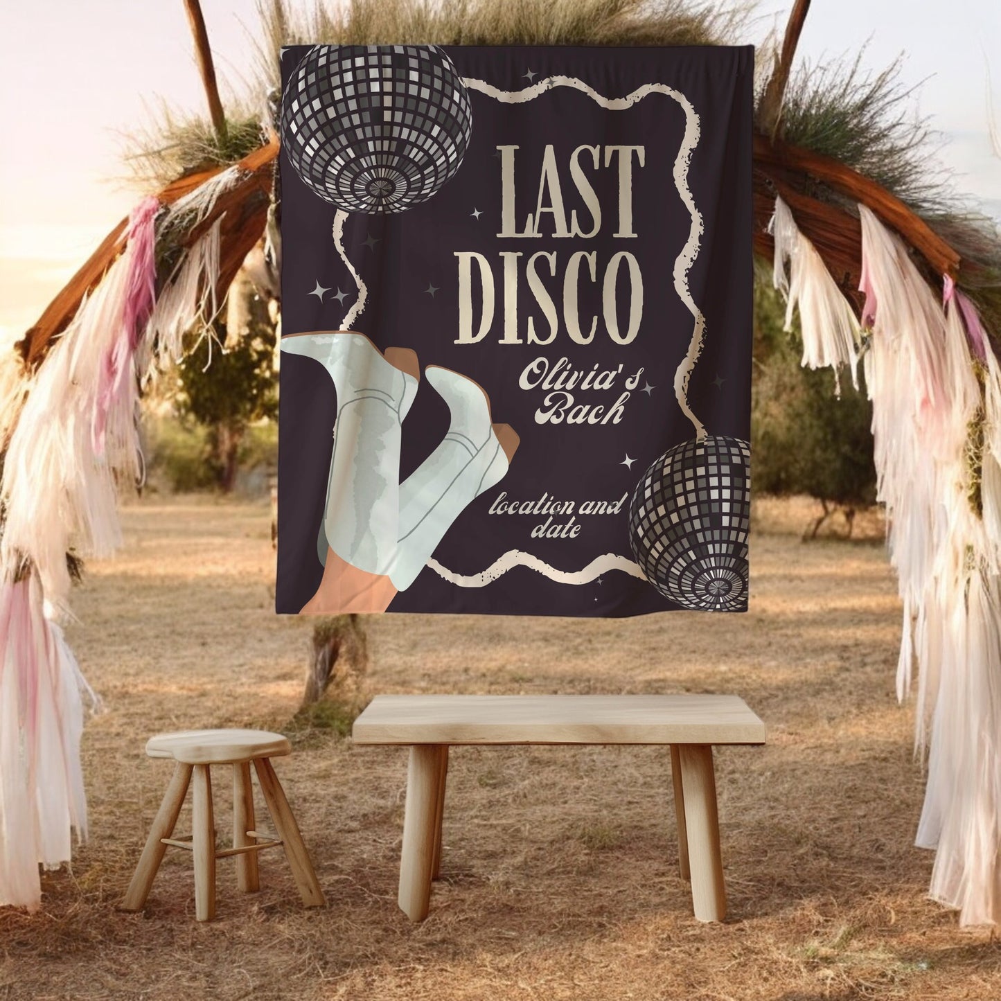 Dance and Casino Bachelorette Banner – Custom Bach Décor | #35