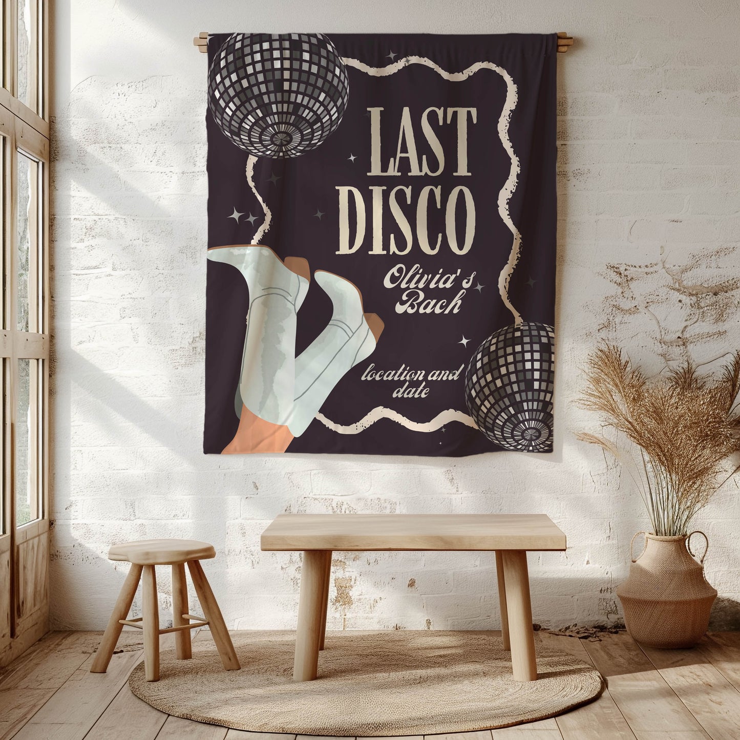 Dance and Casino Bachelorette Banner – Custom Bach Décor | #35