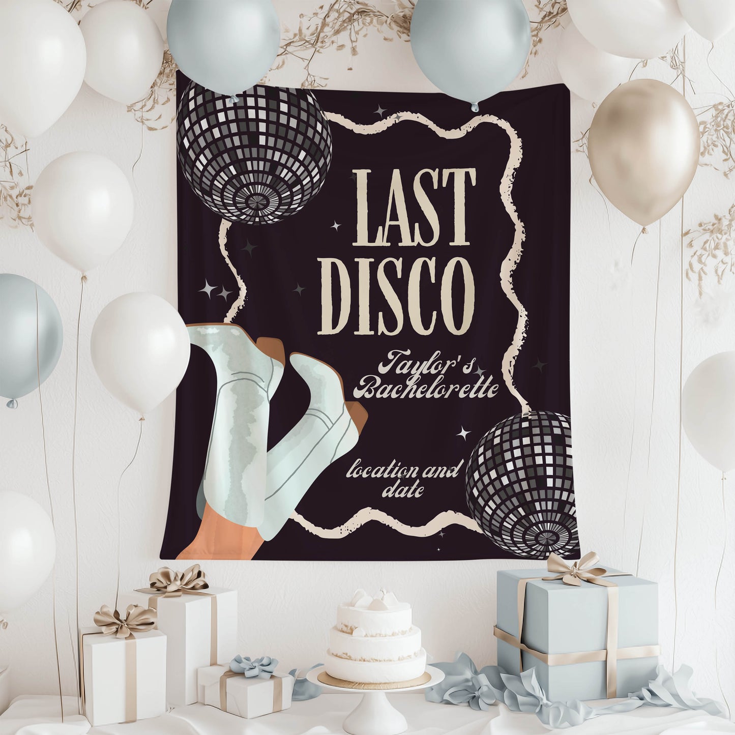 Dance and Casino Bachelorette Banner – Custom Bach Décor | #35