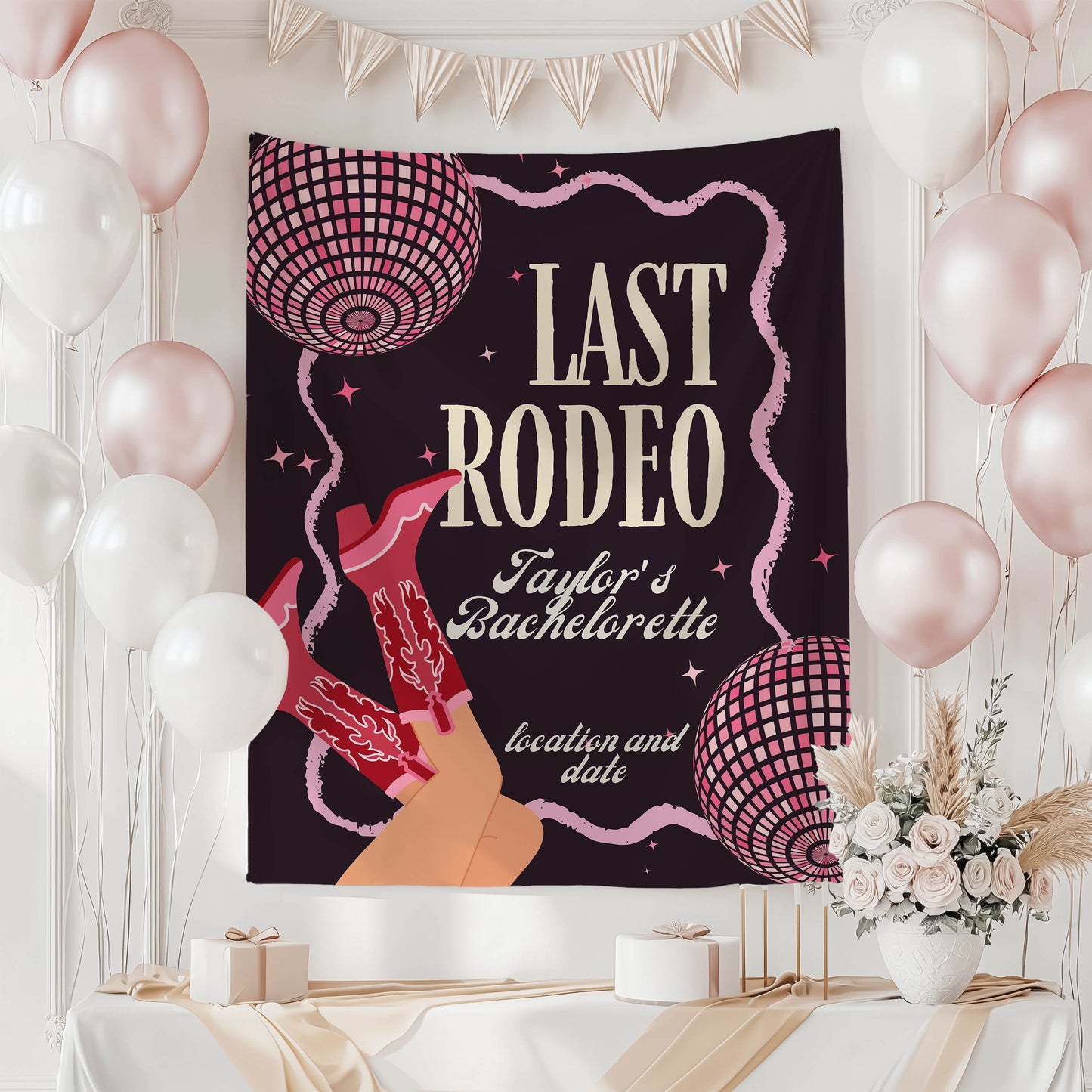 Last Rodeo Bachelorette Banner– Custom Bach Décor | #36