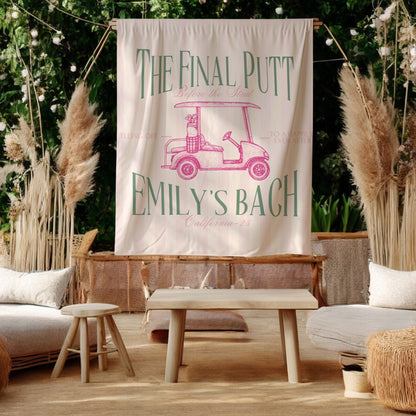 Golf Bachelorette Banner – Custom Bach Décor | #43