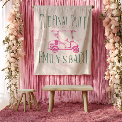 Golf Bachelorette Banner – Custom Bach Décor | #43