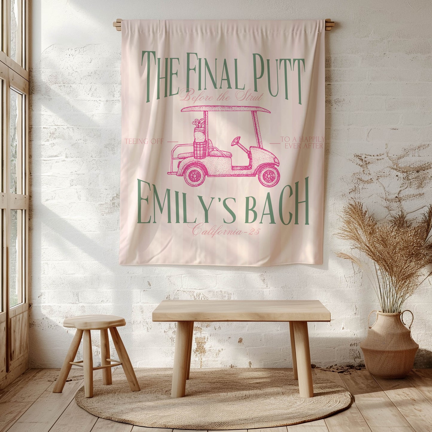 Golf Bachelorette Banner – Custom Bach Décor | #43