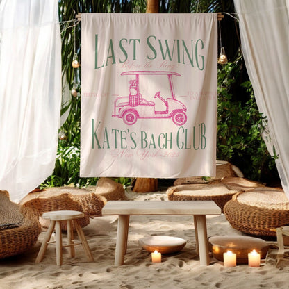 Golf Bachelorette Banner – Custom Bach Décor | #43