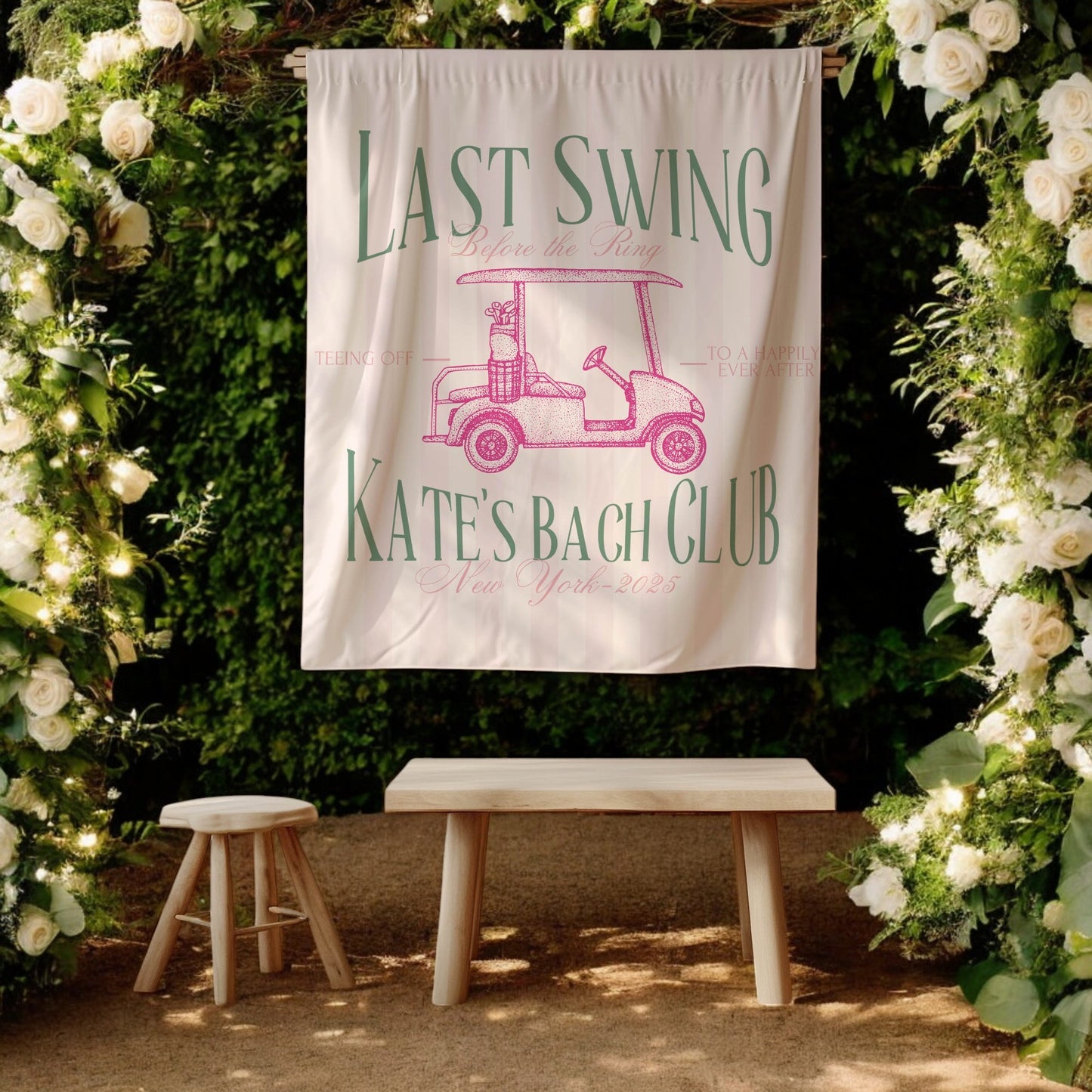 Golf Bachelorette Banner – Custom Bach Décor | #43