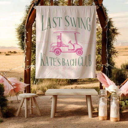 Golf Bachelorette Banner – Custom Bach Decor for Country Club & Fairway Parties