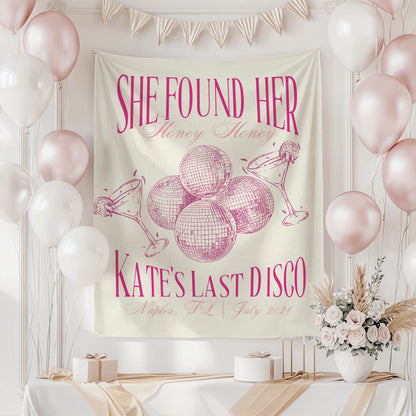 Disco Bachelorette Banner – Custom Bach Décor | #44