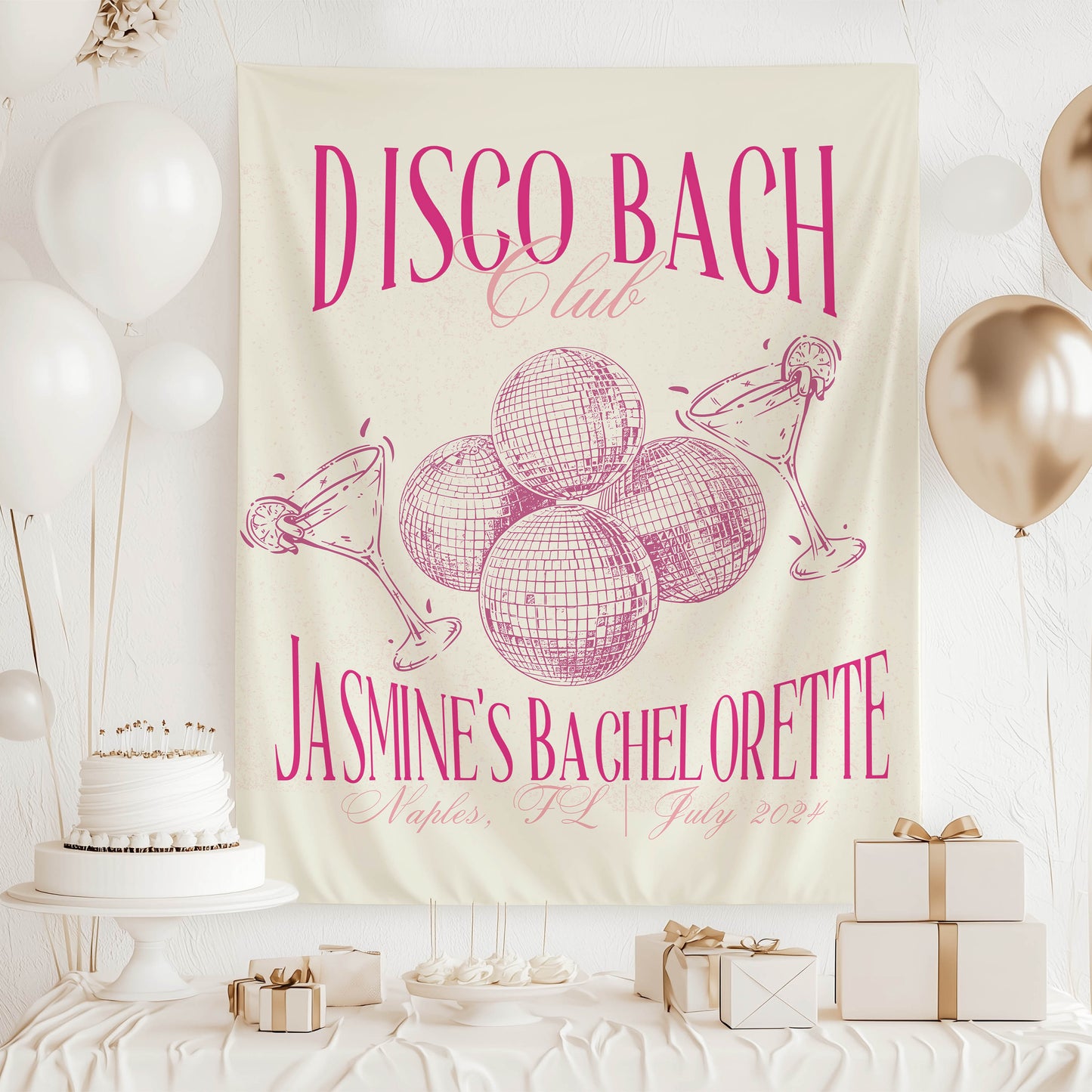 Disco Bachelorette Banner – Custom Bach Décor | #44