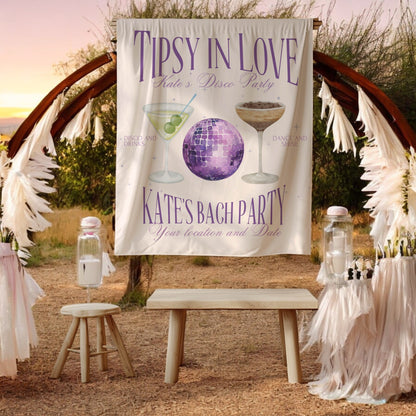 Cocktail Bachelorette Banner – Custom Bach Décor | #45