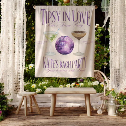 Cocktail Bachelorette Banner – Custom Bach Décor | #45