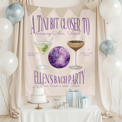 Cocktail Bachelorette Banner – Custom Bach Décor | #45