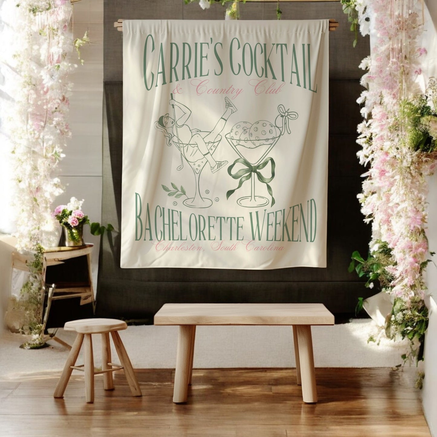 Golf Bachelorette Banner – Custom Bach Décor | #46