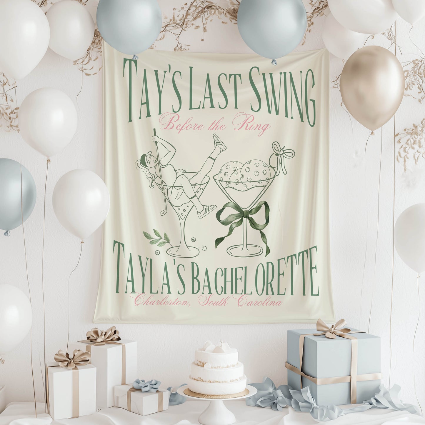 Golf Bachelorette Banner – Custom Bach Décor | #46