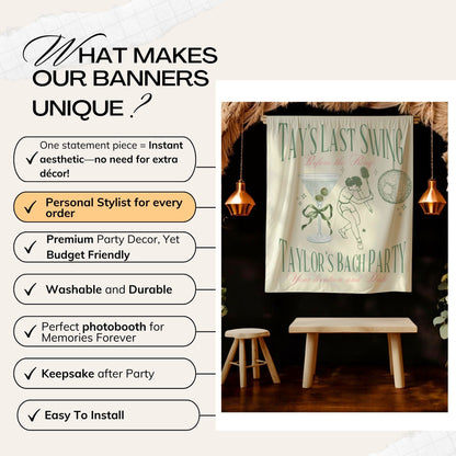 Tennis Bachelorette Banner – Custom Bach Décor | #47