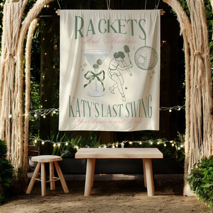 Tennis Bachelorette Banner – Custom Bach Décor | #47