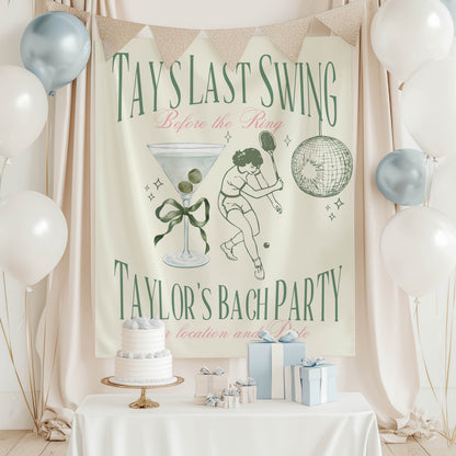 Tennis Bachelorette Banner – Custom Bach Décor | #47