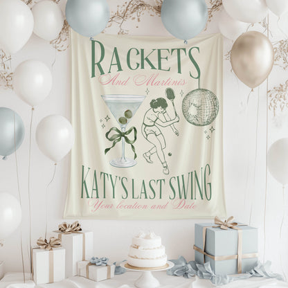 Tennis Bachelorette Banner – Custom Bach Décor | #47