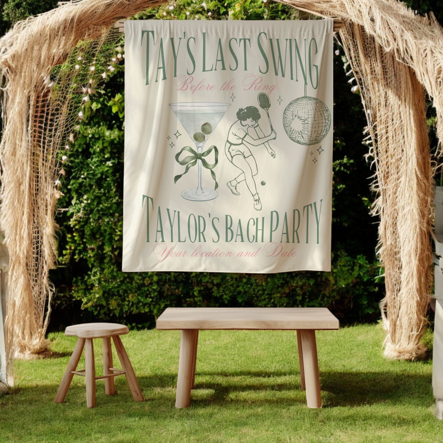 Golf Bachelorette Banner – Custom Bach Decor for Swing, Sip & Celebrate Parties
