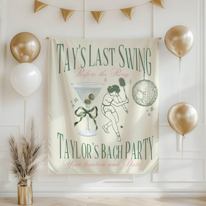 Tennis Bachelorette Banner – Custom Bach Décor | #47